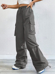 Women's Relax Fit Cargo Pants with Utility Pockets