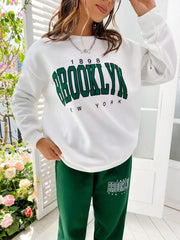 Basil Green and White Color Graphic Printed Women's Comfortable Set