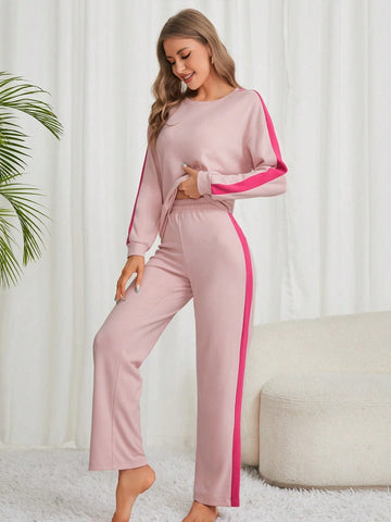 Baby Pink Colour Comfortable Women's Co-Ord Set