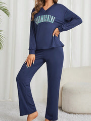 Navy Blue Colour Comfortable Women's Co-Ord Set