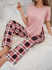 Baby Pink Colour Comfortable Women's Co-Ord Set